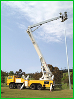 Cherry Picker Boom Lift Truck for Light Tower and Council Work